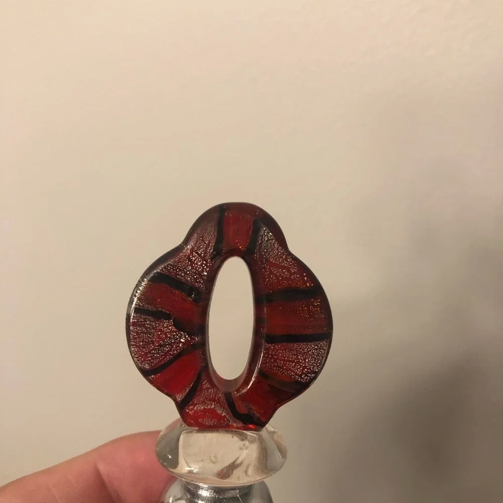 Glass wine stopper from Italy